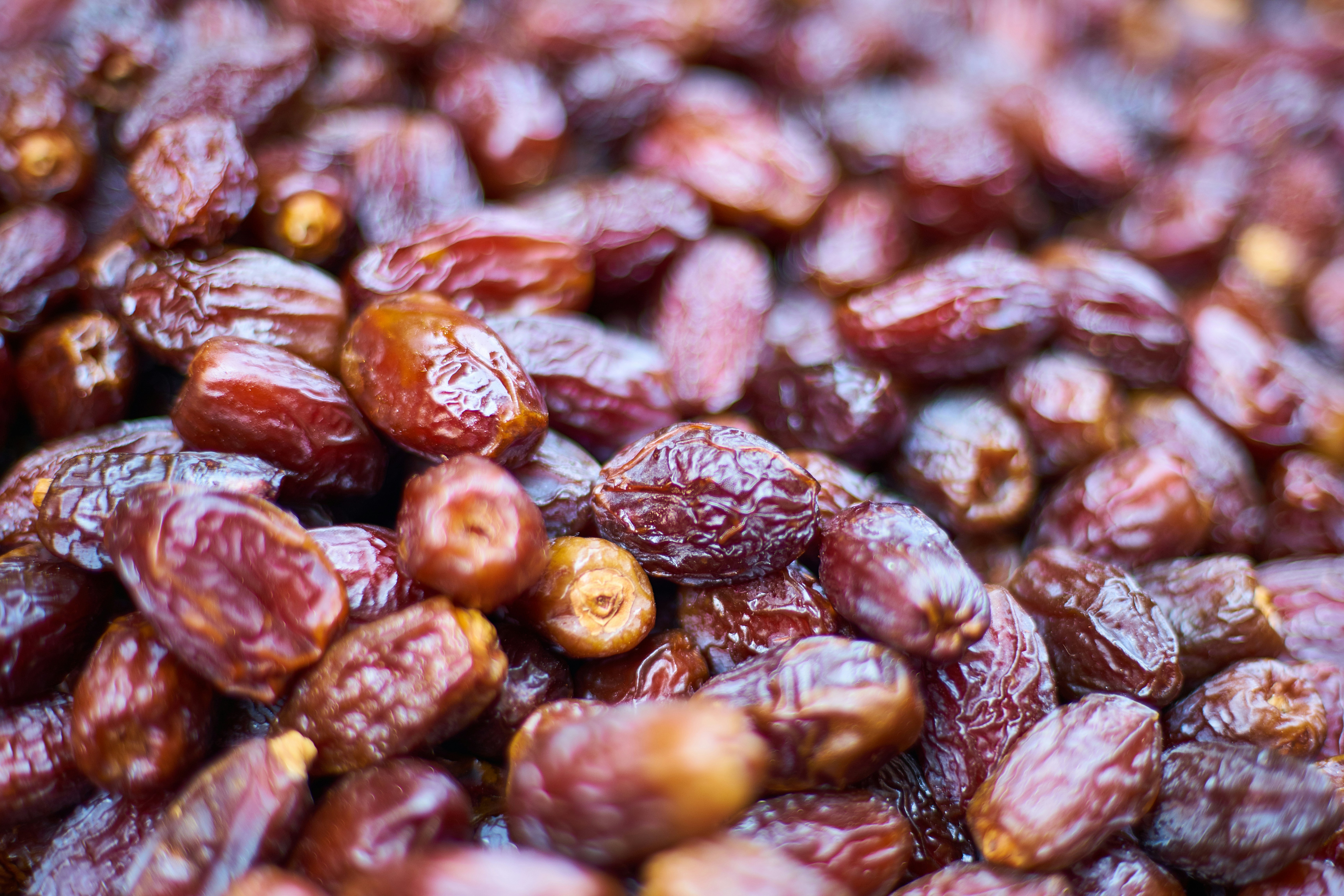 Large pile of dried dates